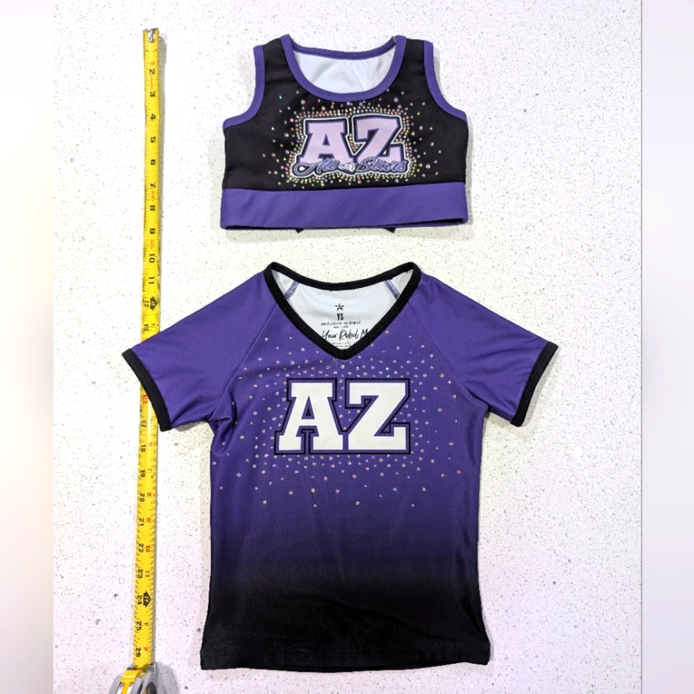 ALLSTAR Elite Rebel Athletics Small Cheer Cheerleading Sports Bra Unbranded CXXS